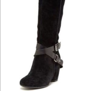 Franco Sarto Black Maven Boots Size 7